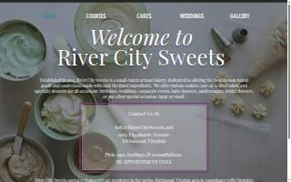 Sweets & Cafe Bakery website
