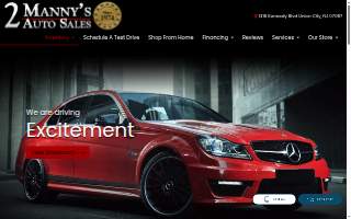 2 Manny's Auto Sales website