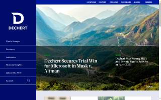 Dechert Services LLC website