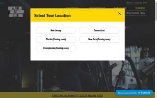 Alpha Fit Club of Bayonne website