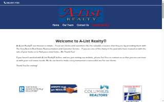 A-List Realty website