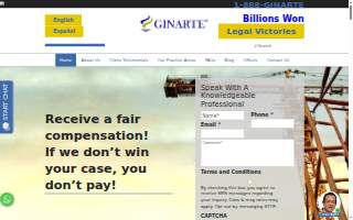 Ginarte Gonzalez & Winograd, LLP of New Brunswick website