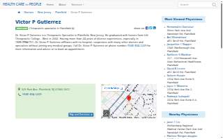 Dr. Victor P. Gutierrez, DC website