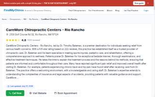 CareMore Chiropractic Centers - Rio Rancho website