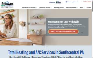 Rhoads Co Plumbing & HVAC website
