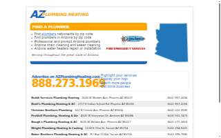 A-Z Plumbing and Heating Solutions LLC website