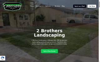 2 Brothers Landscaping of South Valley website