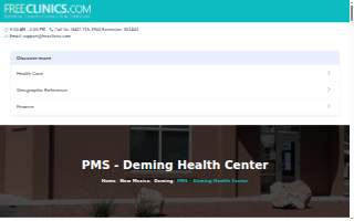 Deming Health Center website