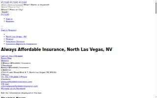 Always Affordable Insurance website