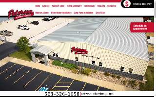 Petersen Plumbing Services website