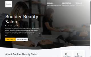Boulder Beauty Salon website