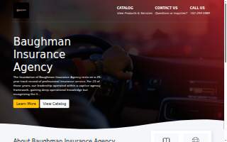 Baughman Insurance Agency website