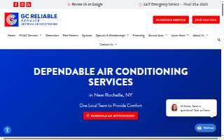 A G Air Conditioning website