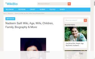 Nadeem Shahid website
