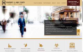 Hanson Law Firm, P.C. website