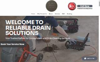 Reliable Drain Solutions • 24/7 Emergency Service • Plumber website