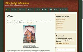 Olde Judge Mansion B & B website