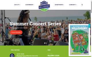 Willoughby Senior Center website