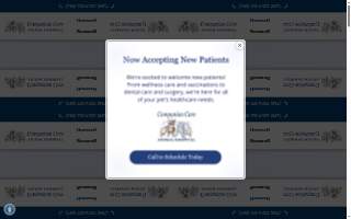 Companion Care Animal Hospital website