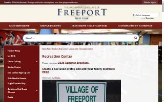 Freeport Recreation Center website
