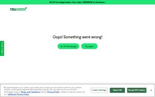 TruGreen Lawn Care website