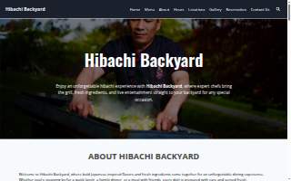 Hibachi UandMe | Backyard party catering website