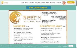 Beech Comber Hair Salon website