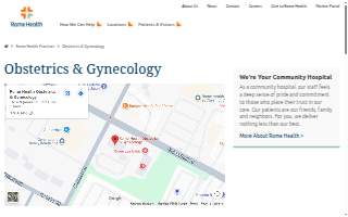 Rome Health Obstetrics & Gynecology website
