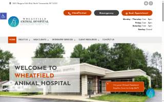 Wheatfield Animal Hospital website