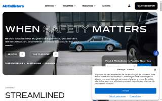 McCollister's Transportation Systems, Inc. website