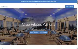 The Pilates Club Middletown website