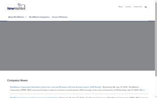 NewMarket Financial Advisors website