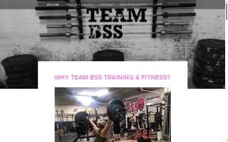 Team BSS Training & Fitness website