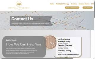 Optimal Health and Wellness Clinic website
