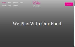 Elite Catering website