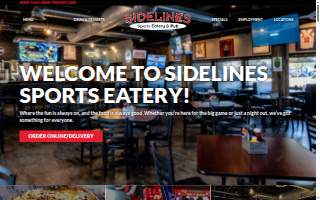 Sidelines Sports Grille website