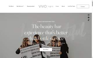 VIVO Beauty Bar website