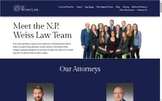 N.P. Weiss Law website