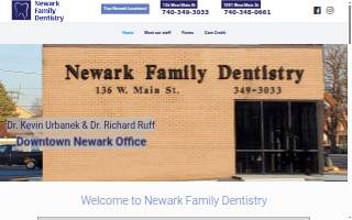 Newark Family Dentistry website