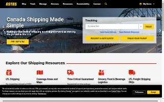 Estes Express Lines website