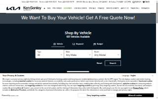 Ken Ganley Kia Mentor website