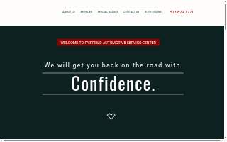 Fairfield Automotive Service Center website
