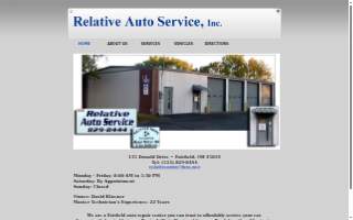 Relative Auto Services website