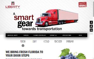 Liberty Truck Lines website