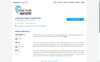 Chester Family Dentistry website