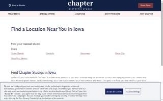 Chapter 2 Salon and Spa website