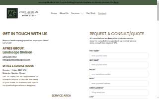 Aynes Landscape website