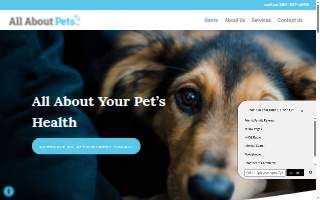 All About Pets Veterinary Clinic website