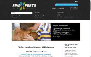 SpayXperts PLUS, Affordable Vet Care website