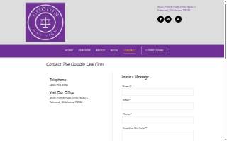 Goodin Law Firm - Moore website